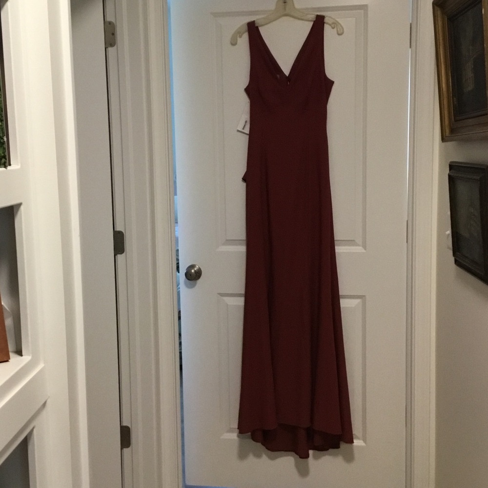 Rust color fall dress